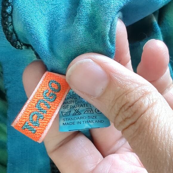 Tucan Tango Womens Leggings Tie Dye Blue Purple Bell Bottom Flare High Rise M OS - Picture 5 of 7